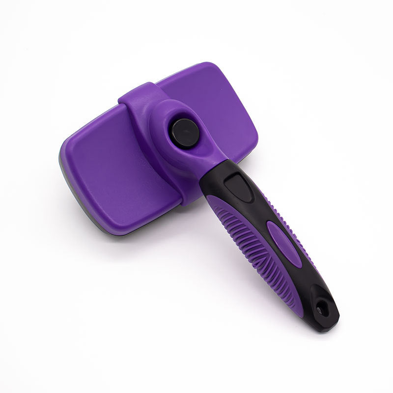 Brosse Autonettoyante pour Chien & Chat — Poils Propres en 1 Clic