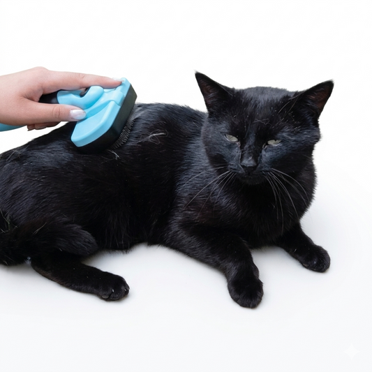 Brosse Autonettoyante pour Chien & Chat — Poils Propres en 1 Clic