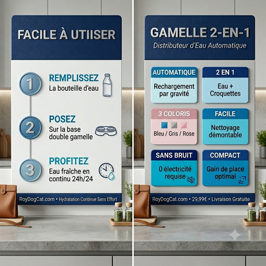 Fontaine à Eau Automatique pour Chien & Chat — Hydratation Continue 24h/24 🐾