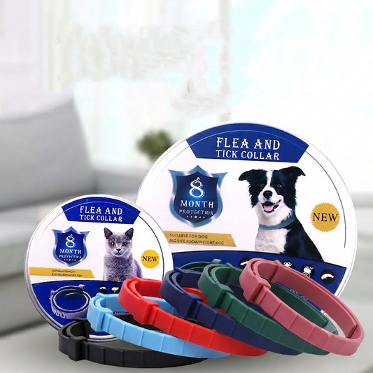 Collier Anti-Tiques & Puces pour Chien & Chat – Protection Naturelle 8 Mois