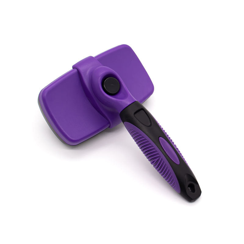 Brosse Autonettoyante pour Chien & Chat — Poils Propres en 1 Clic
